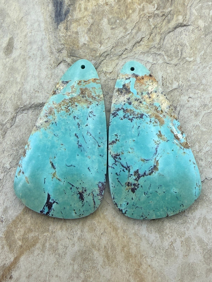 OLD STOCK Kingman Turquoise (Arizona) Matching Earring Slab