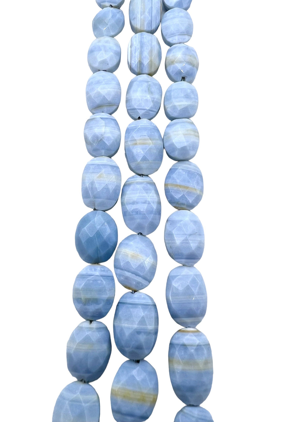 Owyhee Blue Opal (Oregon) 10x13mm Faceted Oval Beads (8 in