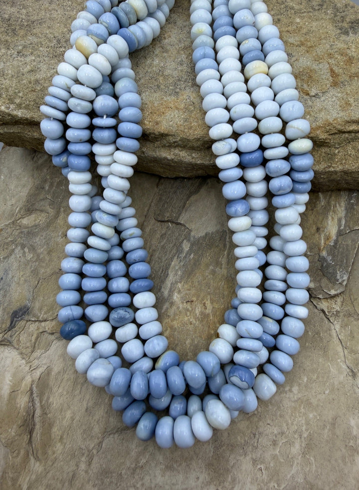 Owyhee Blue Opal (Oregon/Idaho) Irregular Rondelle Beads