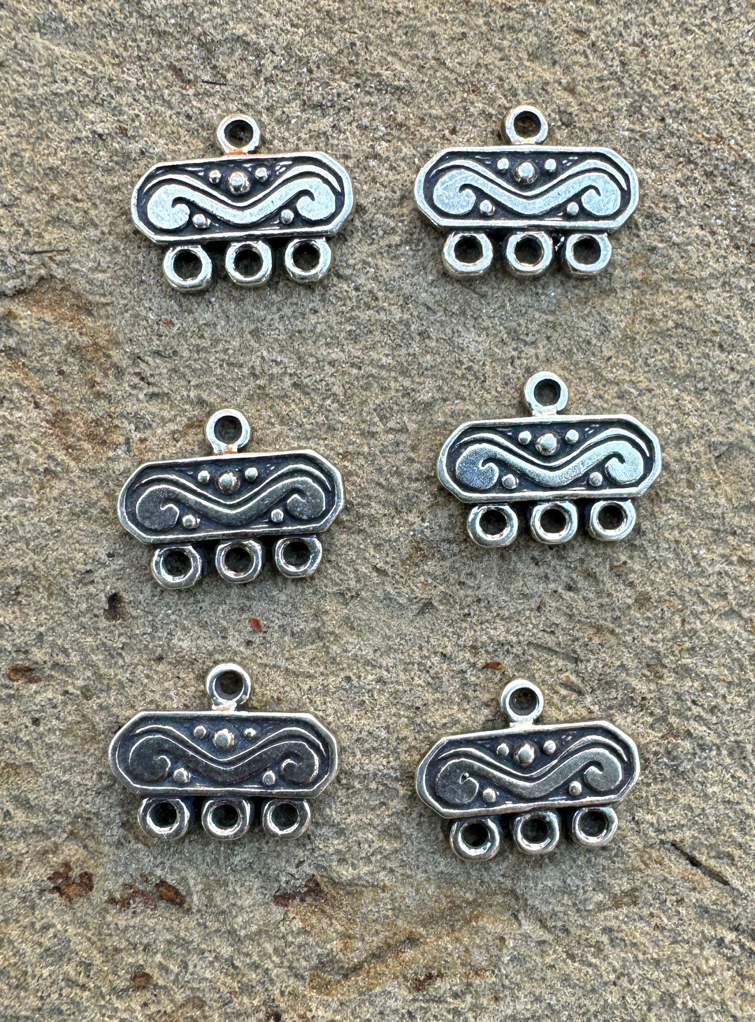 Oxidized Sterling Silver Earring Finding12x15mm (Heavy)