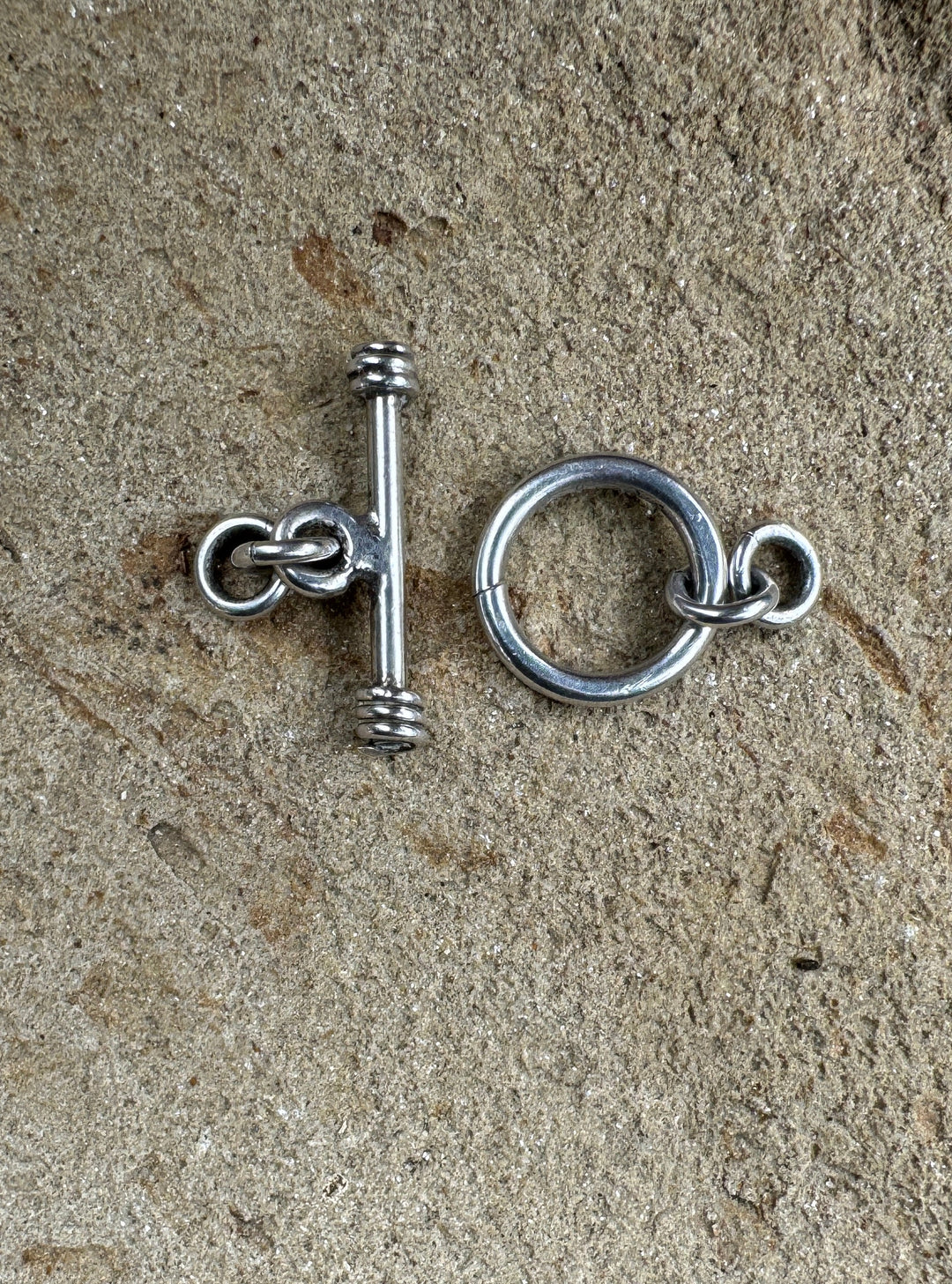 Oxidized Sterling Silver Toggle Clasp (Pkg of 1 Set)