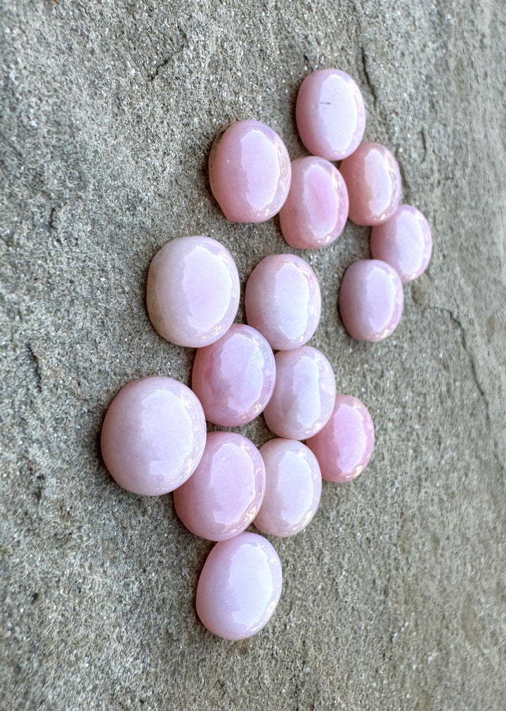 Peruvian Pink Opal Calibrated Round Cabochons 10mm (package
