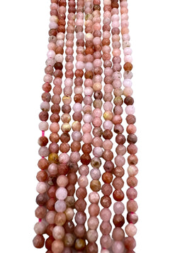 
	  
  
	  
	  
	  	
	    Peruvian Pink Opal Micro Faceted Round Beads 3mm, 16 inch strands