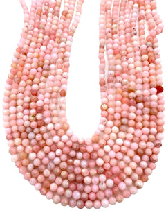 
	  
  
	  
	  
	  	
	    Peruvian Pink Opal Micro Faceted Round Beads 4mm, 16 inch strands