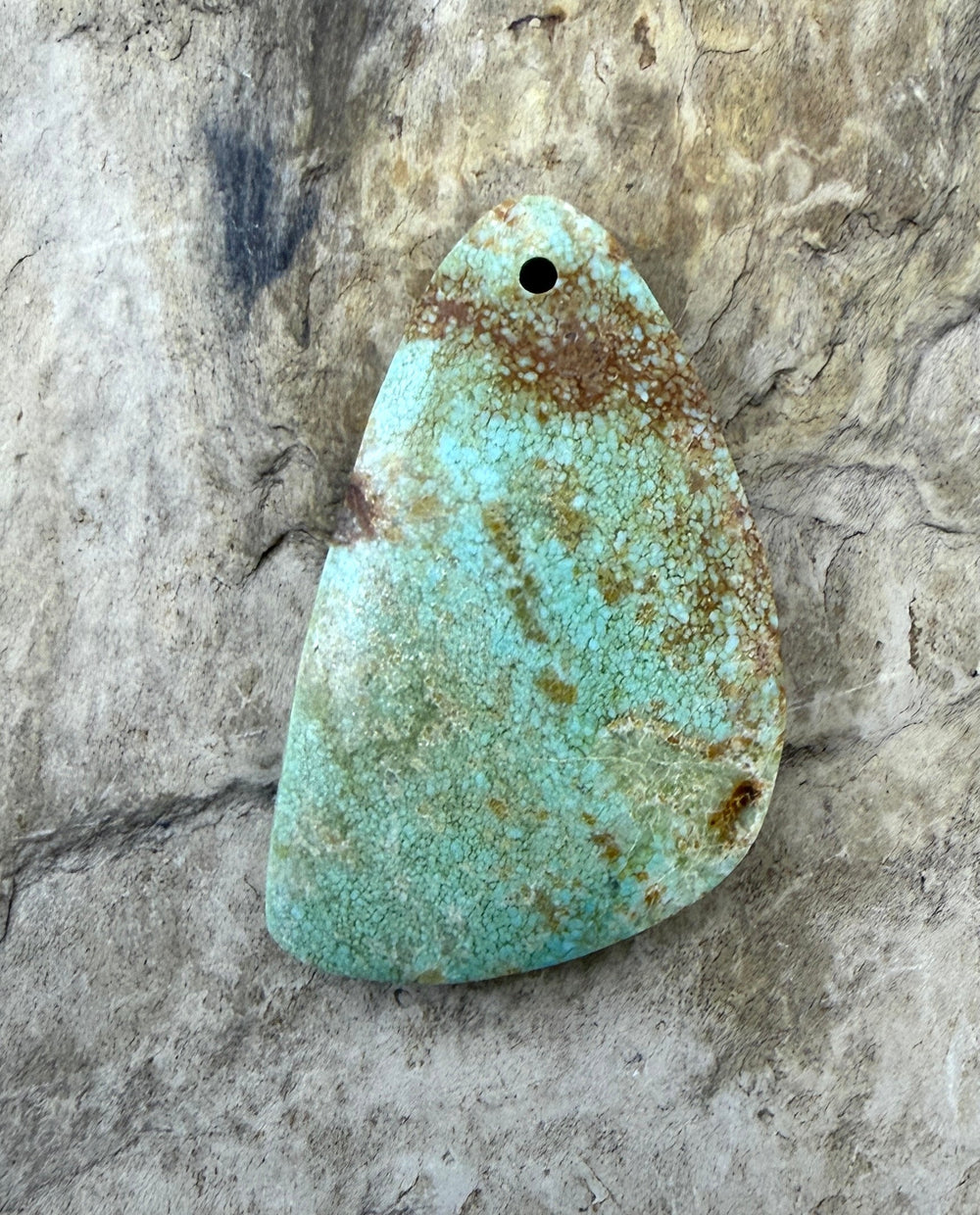 Pilot Mountain Turquoise (Nevada) Focal Pendant Bead