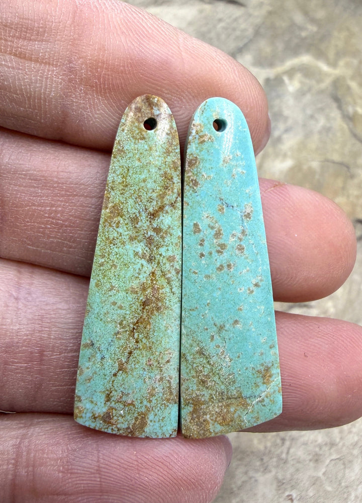 Pilot Mountain Turquoise (Nevada) Matching Earring Slab