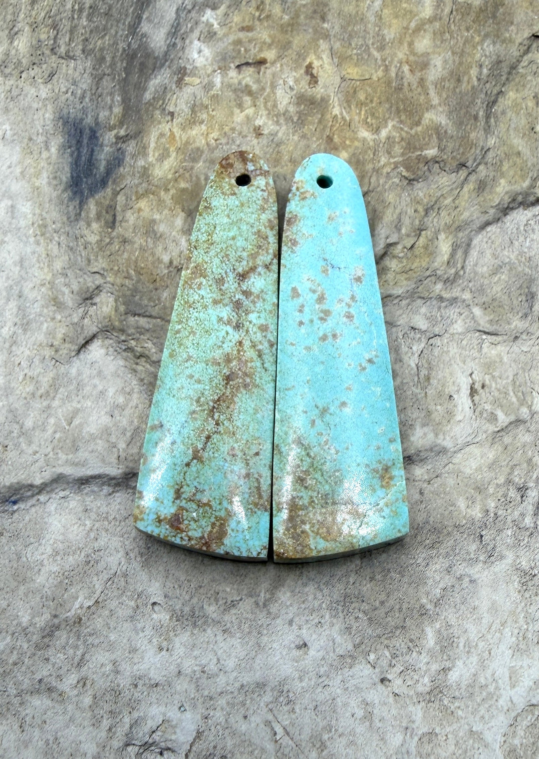 Pilot Mountain Turquoise (Nevada) Matching Earring Slab