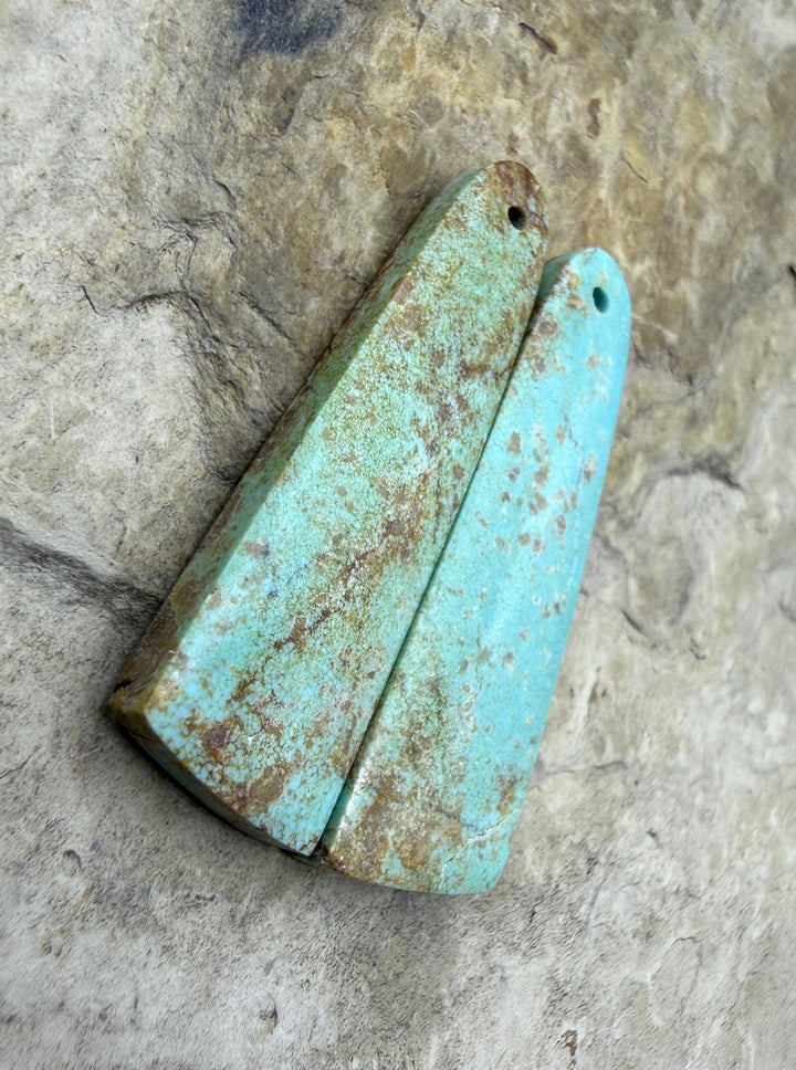 Pilot Mountain Turquoise (Nevada) Matching Earring Slab
