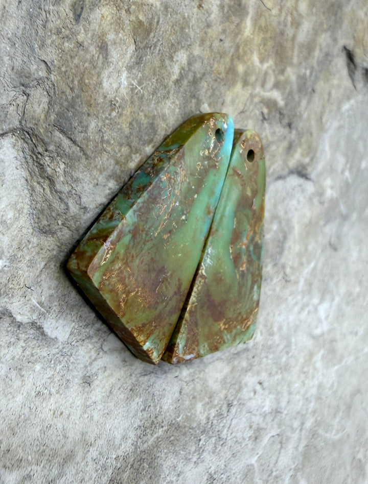 Pilot Mountain Turquoise (Nevada) Matching Earring Slab