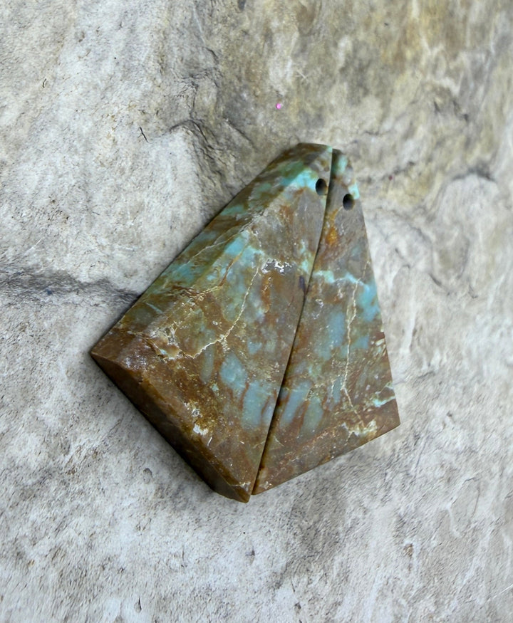 Pilot Mountain Turquoise (Nevada) Matching Earring Slab