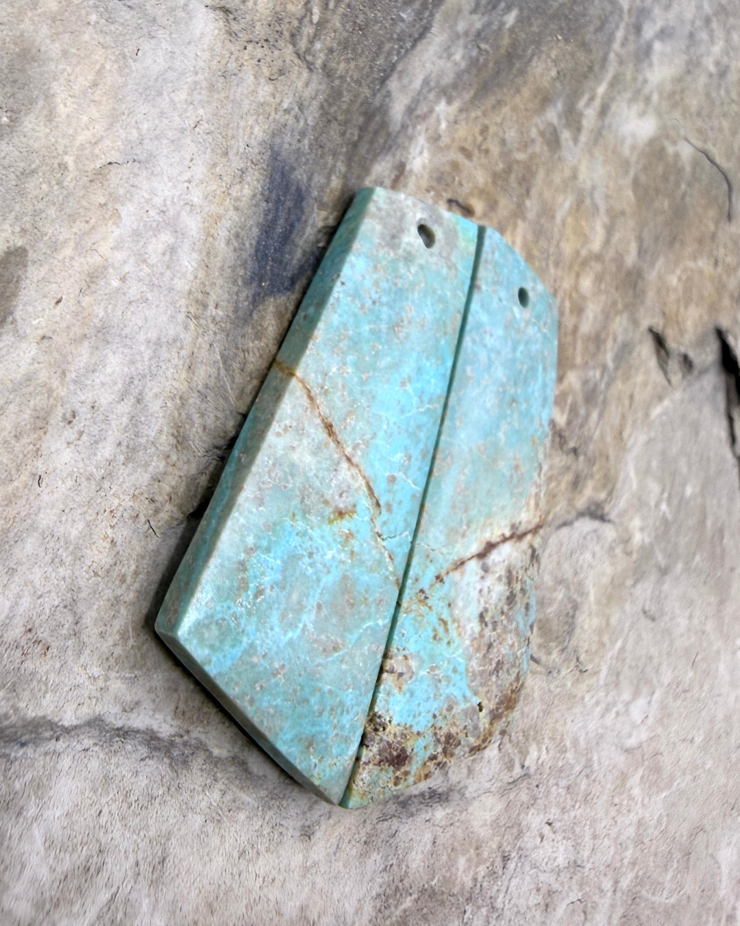 Pilot Mountain Turquoise (Nevada) Matching Earring Slab