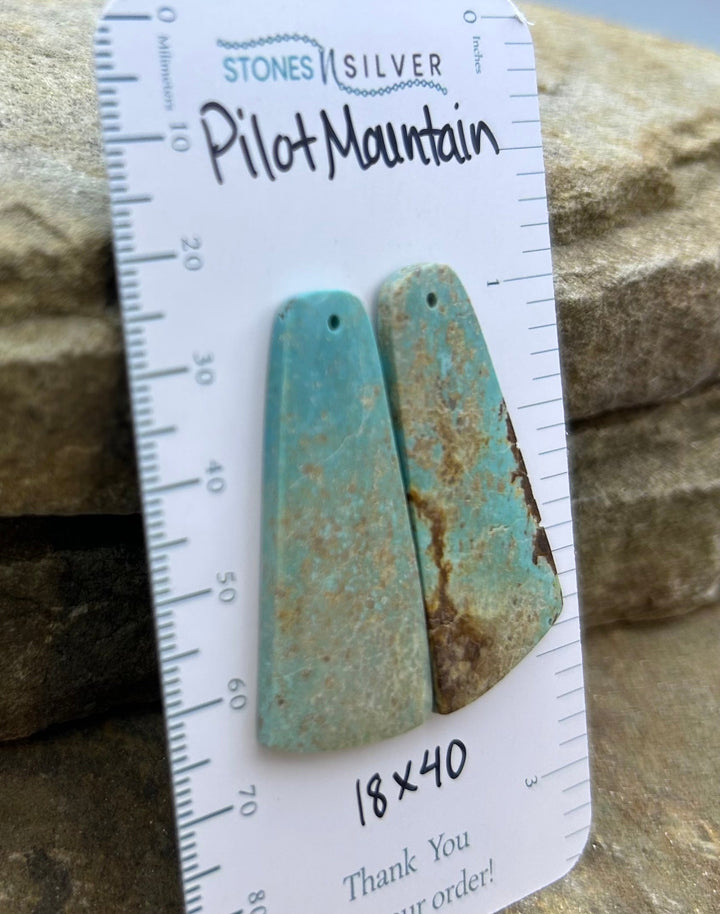Pilot Mountain Turquoise (Nevada) Matching Earring Slab