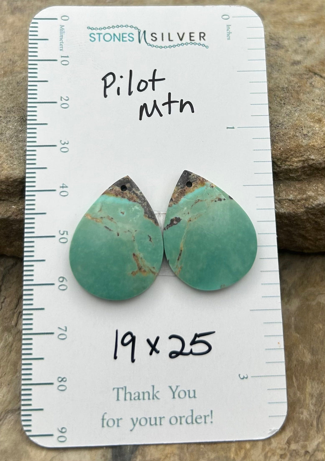 Pilot Mountain Turquoise (Nevada) Matching Earring Slab