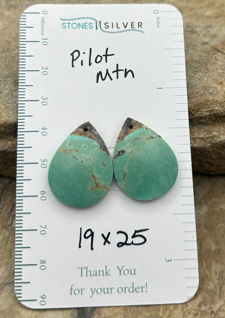 Pilot Mountain Turquoise (Nevada) Matching Earring Slab