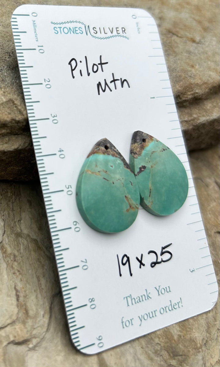 Pilot Mountain Turquoise (Nevada) Matching Earring Slab