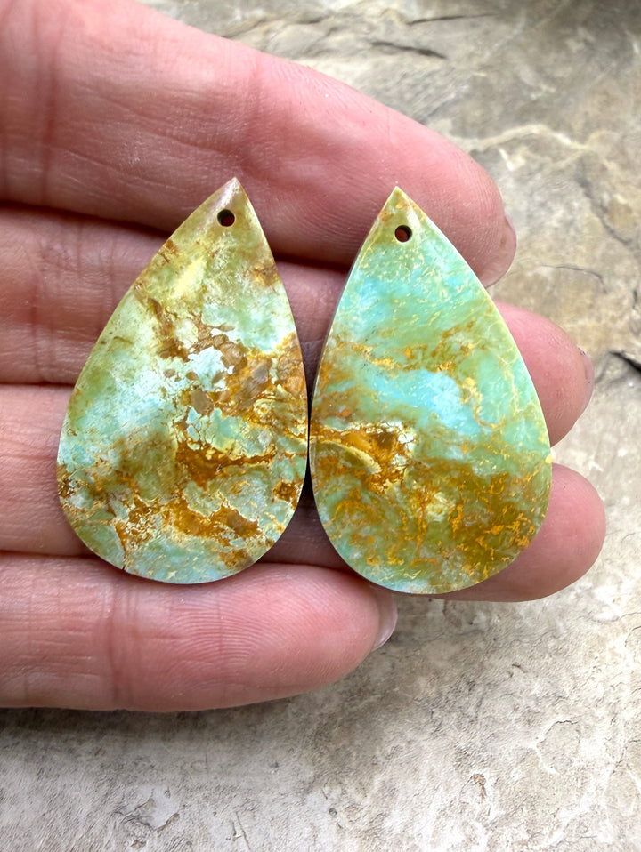 Pilot Mountain Turquoise (Nevada) Matching Earring Slab