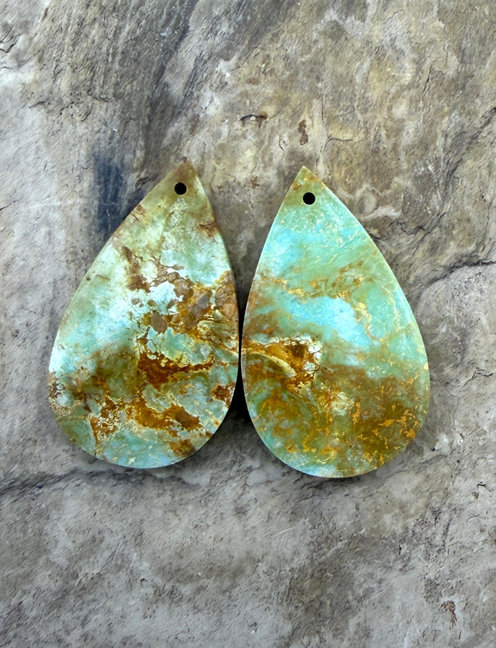 Pilot Mountain Turquoise (Nevada) Matching Earring Slab