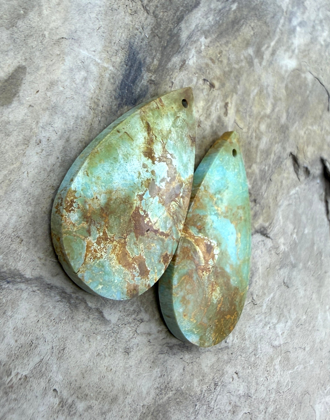 Pilot Mountain Turquoise (Nevada) Matching Earring Slab
