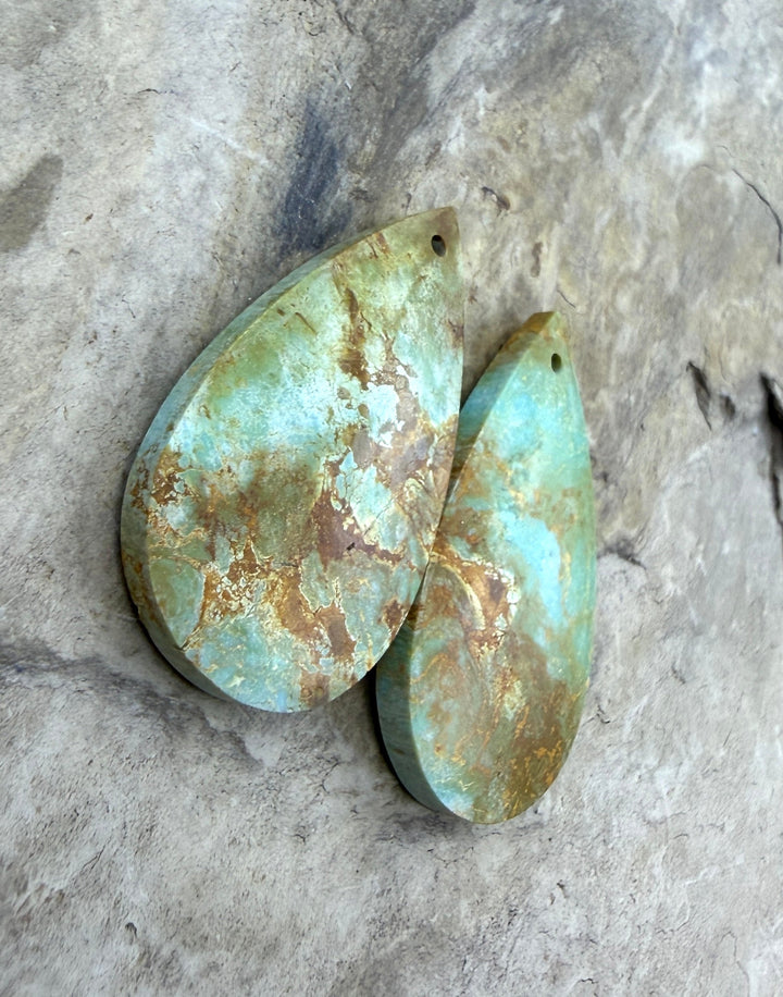 Pilot Mountain Turquoise (Nevada) Matching Earring Slab