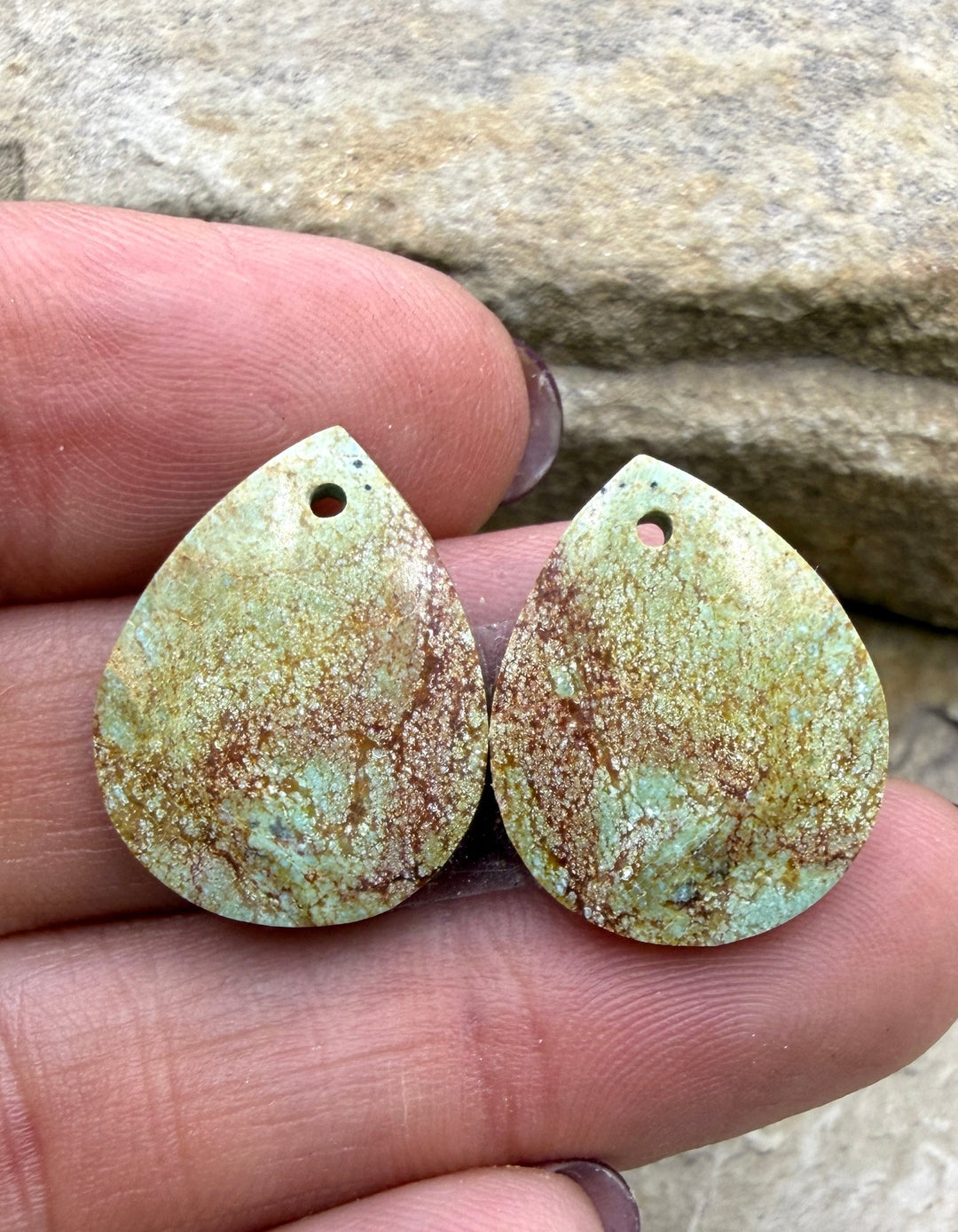 Pilot Mountain Turquoise (Nevada) Small Matching Earring