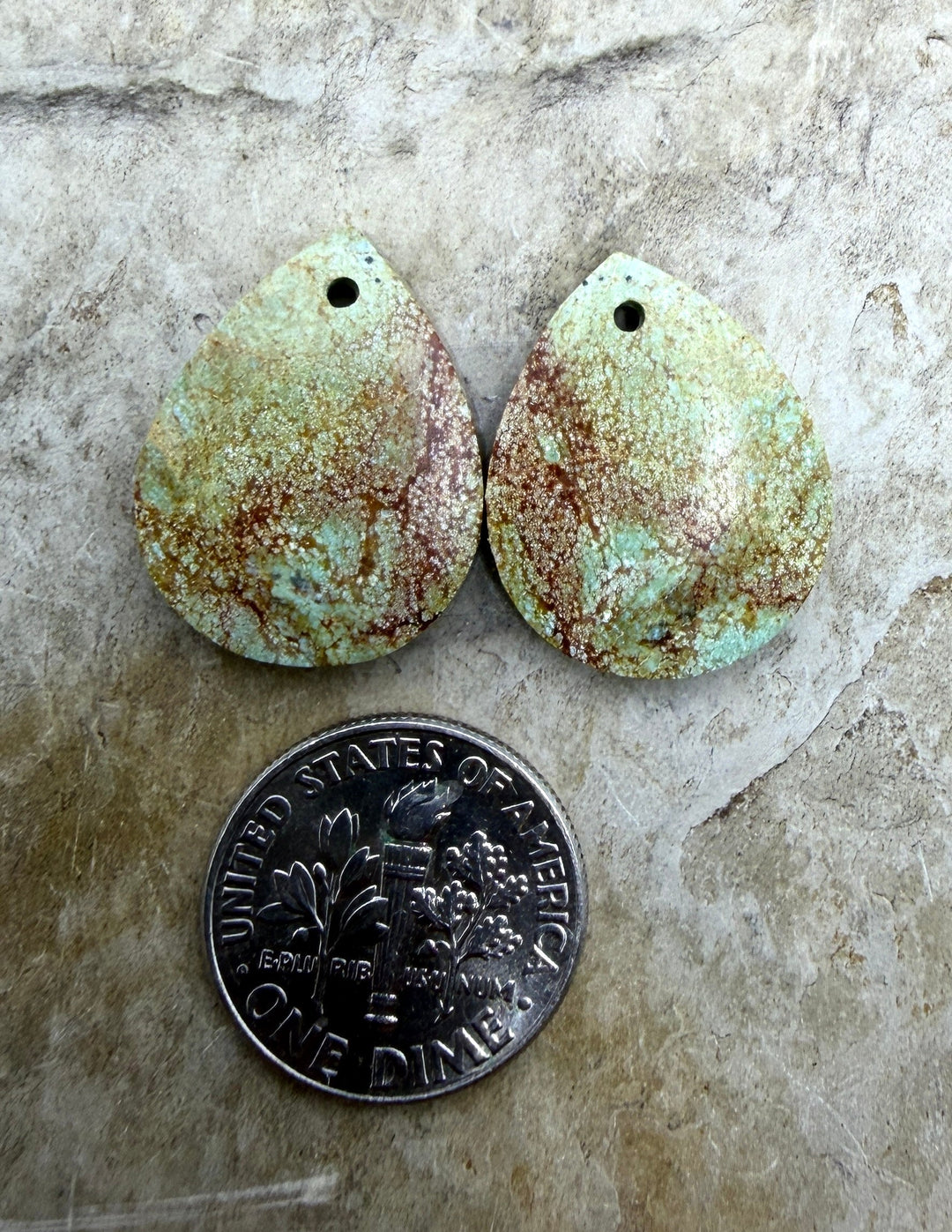 Pilot Mountain Turquoise (Nevada) Small Matching Earring