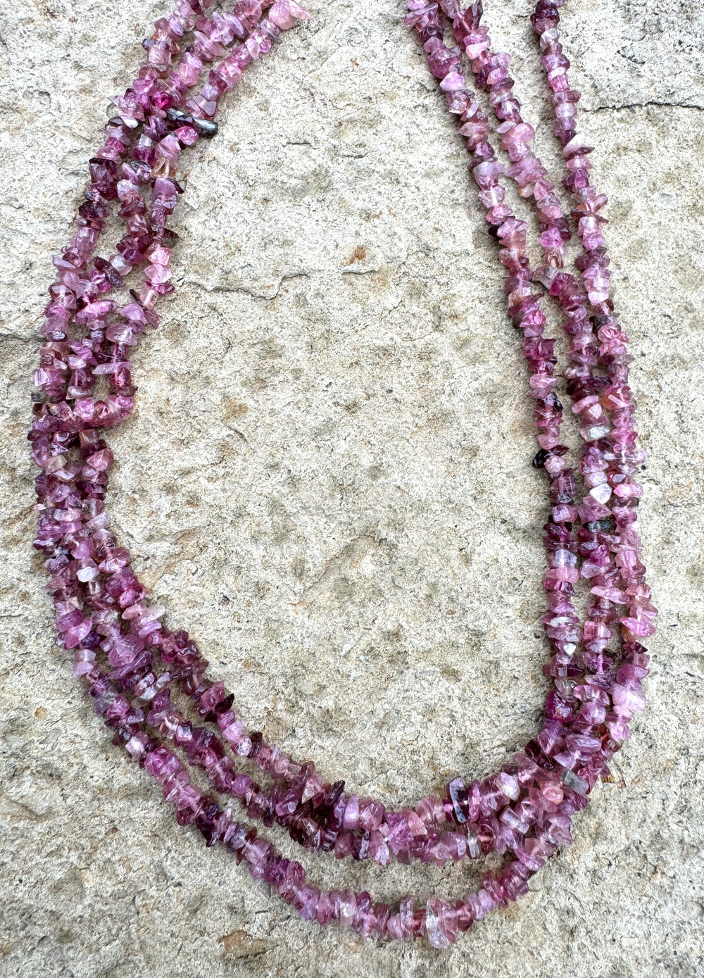 Pink Tourmaline Chip Bead Strands 4-6mm chip Beads 18 inch