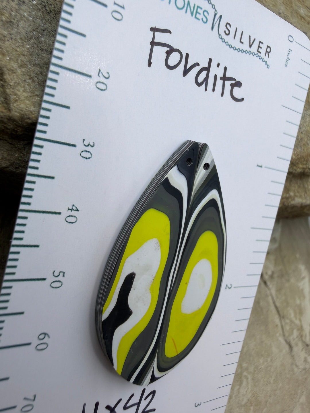 Premium Fordite/Detroit Agate Earring Slab Bead Pair