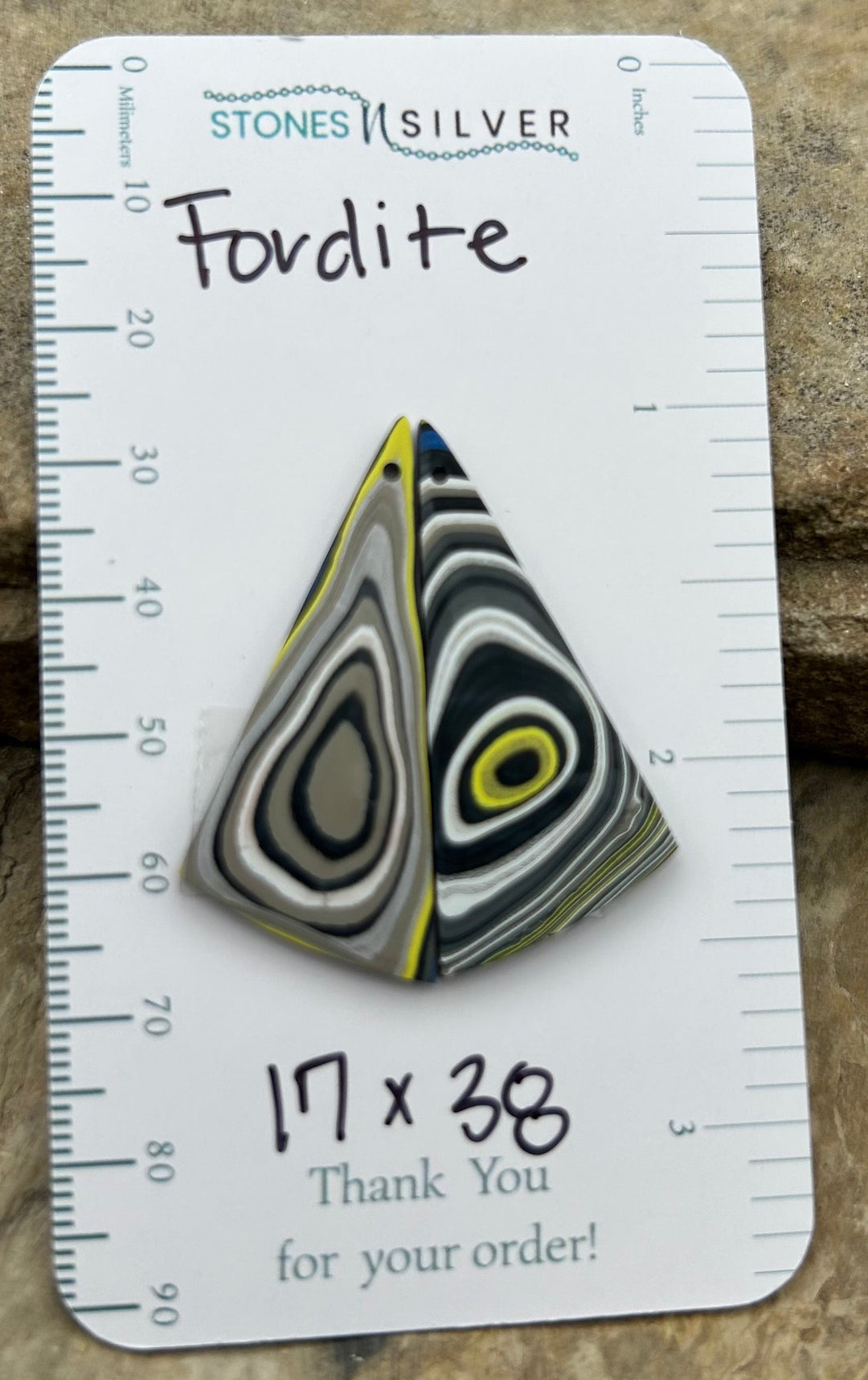 Premium Fordite/Detroit Agate Earring Slab Bead Pair