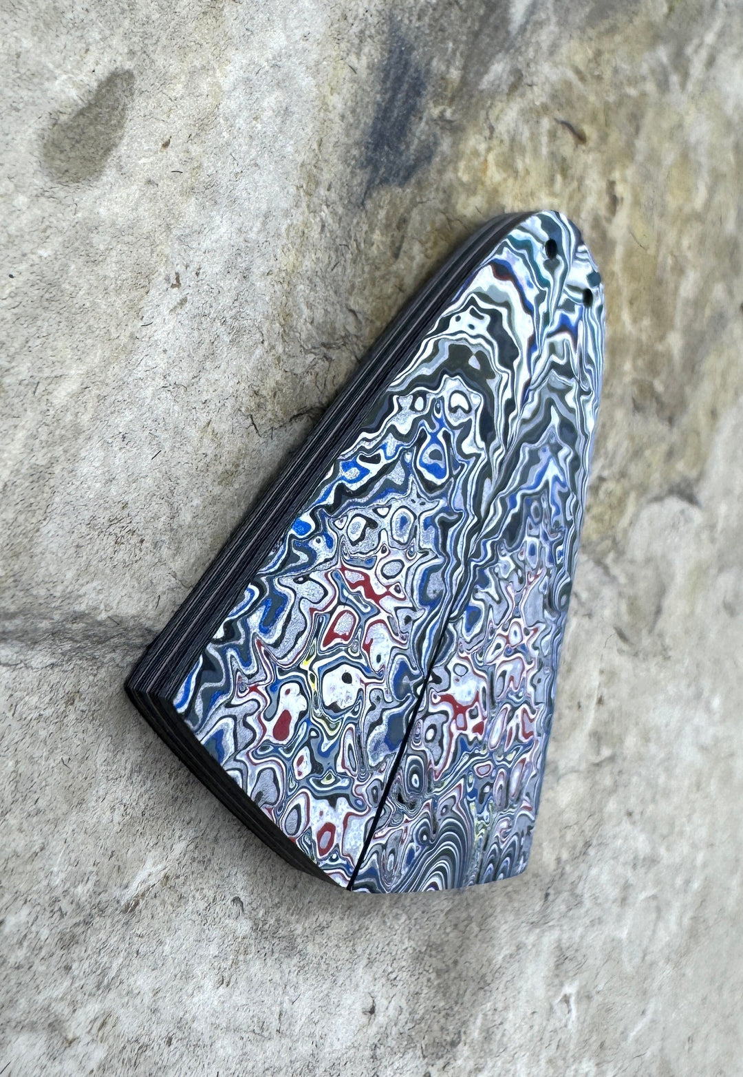 Priemium Fordite/Detroit Agate Earring Slab Bead Pair