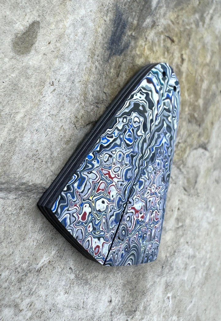 Priemium Fordite/Detroit Agate Earring Slab Bead Pair