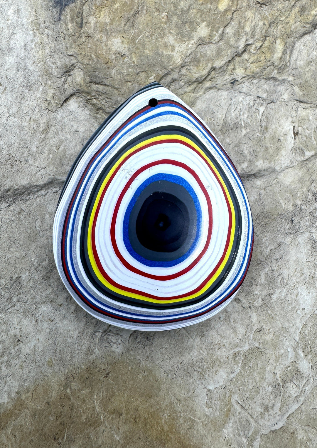 Priemium Fordite/Detroit Agate Focal Pendant Bead 28x35mm