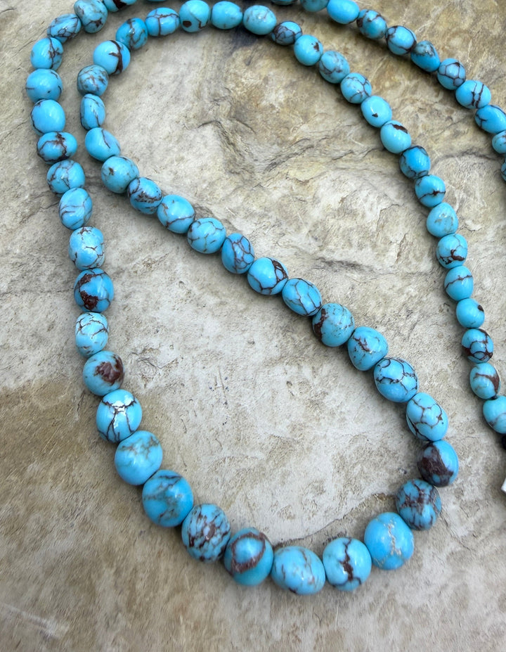 Prince Turquoise (Egypt) Graduated 4-6mm Rounded Nugget