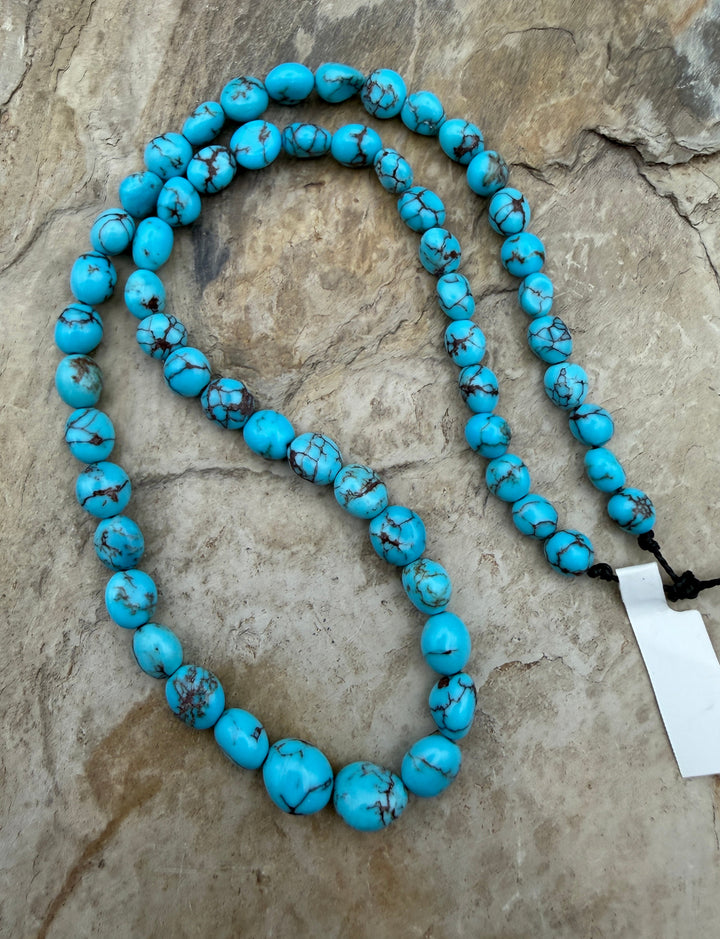 Prince Turquoise (Egypt) Graduated Rounded Nugget Beads