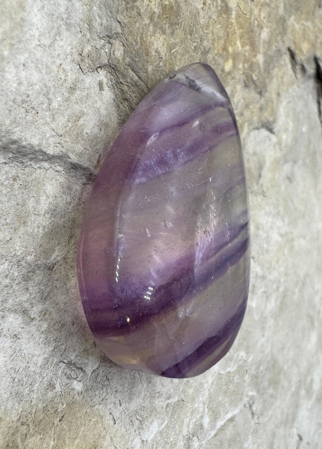 Rainbow Fluorite Focal Pendant Bead 27x41x12mm - Fluorite