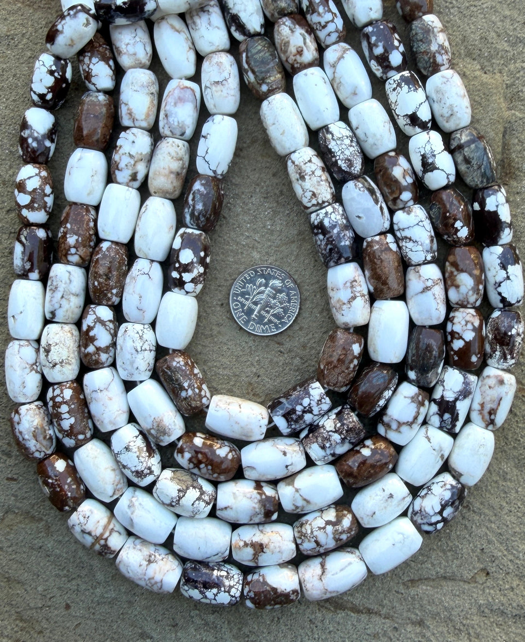 RARE AA+ Arizona Wild Horse BIG Barrel Beads 8x14mm ONE 16