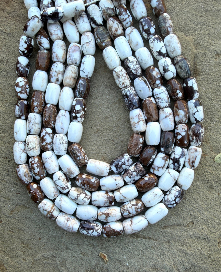 RARE AA+ Arizona Wild Horse BIG Barrel Beads 8x14mm ONE 16