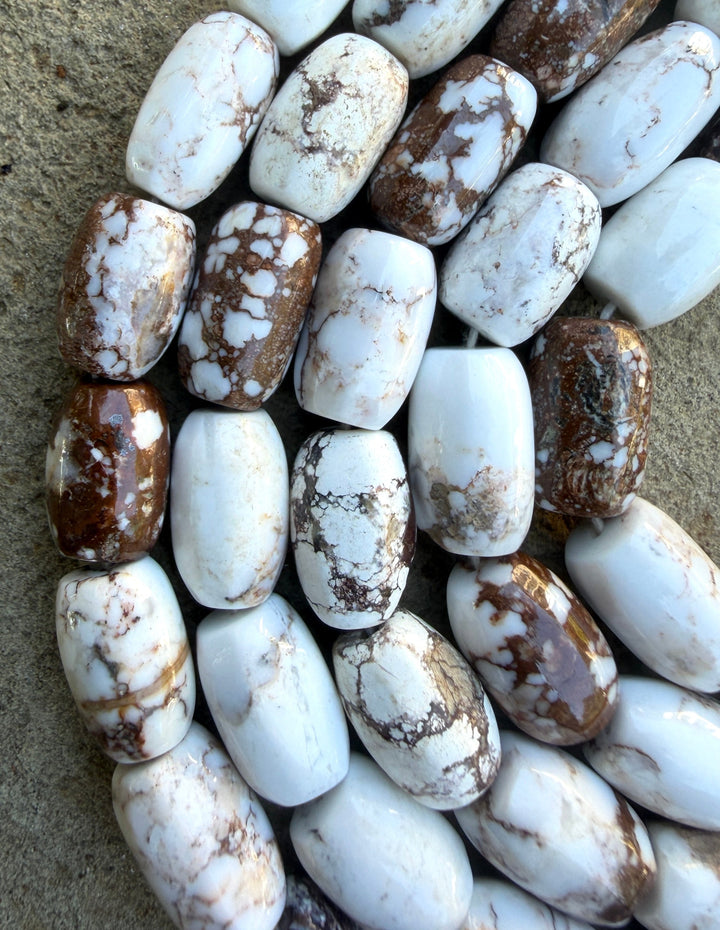 RARE AA+ Arizona Wild Horse BIG Barrel Beads 9x15mm ONE 16
