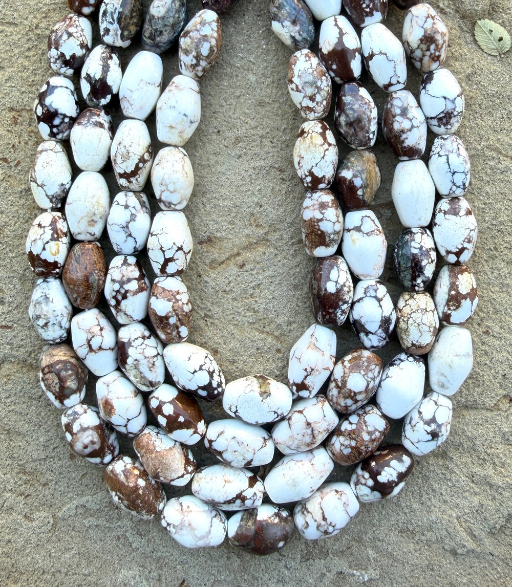 RARE AA+ Arizona Wild Horse BIG Drum Beads 9x15mm ONE 16