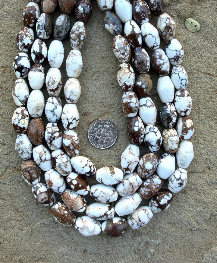 RARE AA+ Arizona Wild Horse BIG Drum Beads 9x15mm ONE 16