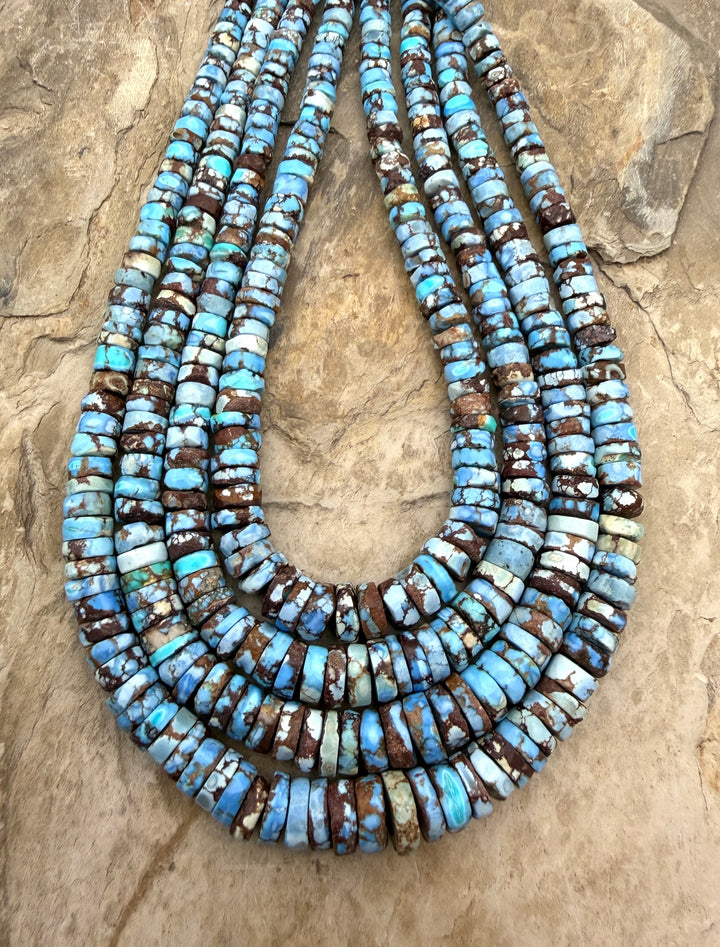 RARE AA+ Golden Hills Turquoise (Kazakhstan) Heishi Beads
