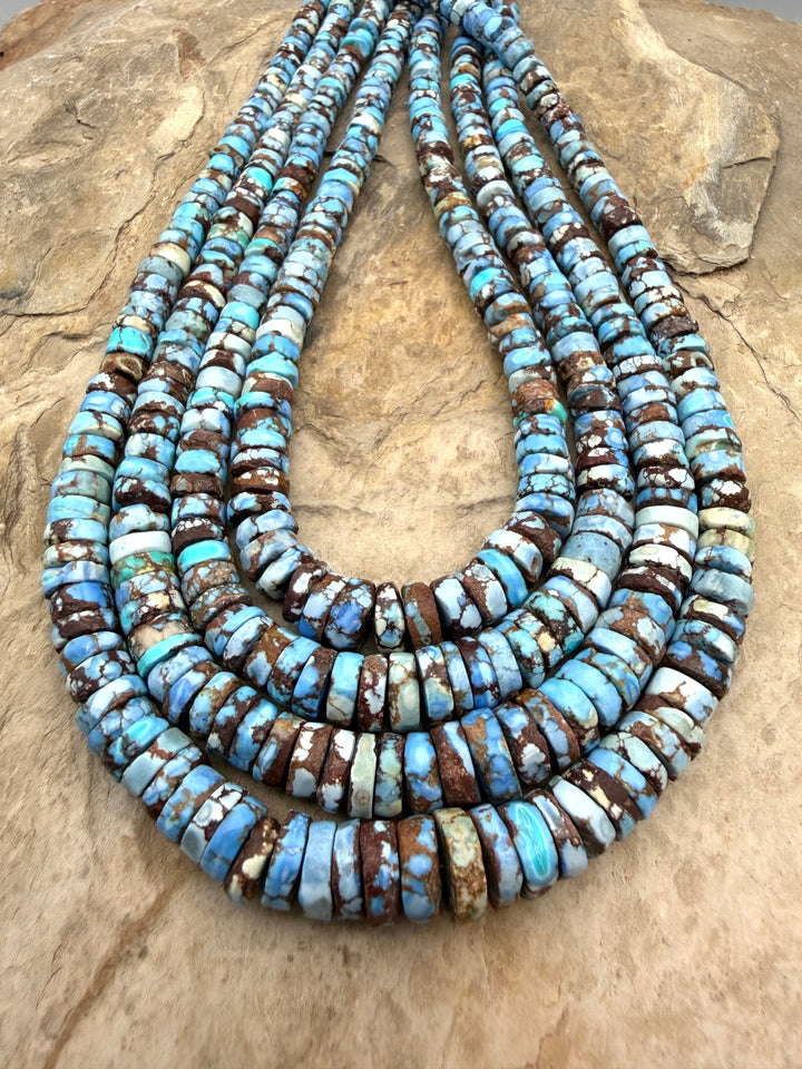 RARE AA+ Golden Hills Turquoise (Kazakhstan) Heishi Beads