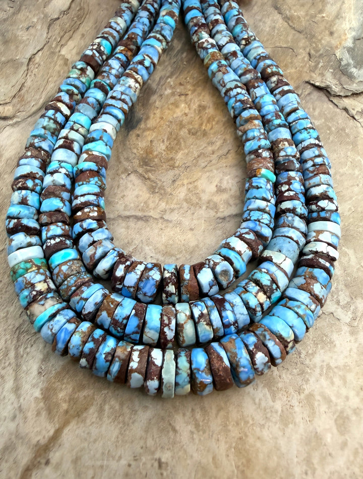 RARE AA+ Golden Hills Turquoise (Kazakhstan) Heishi Beads