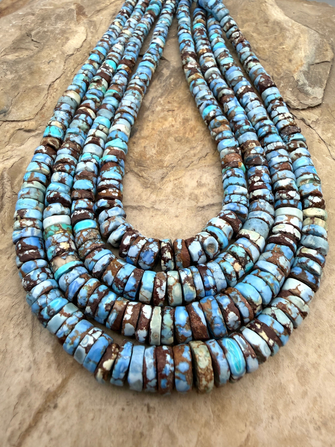 RARE AA+ Golden Hills Turquoise (Kazakhstan) Heishi Beads