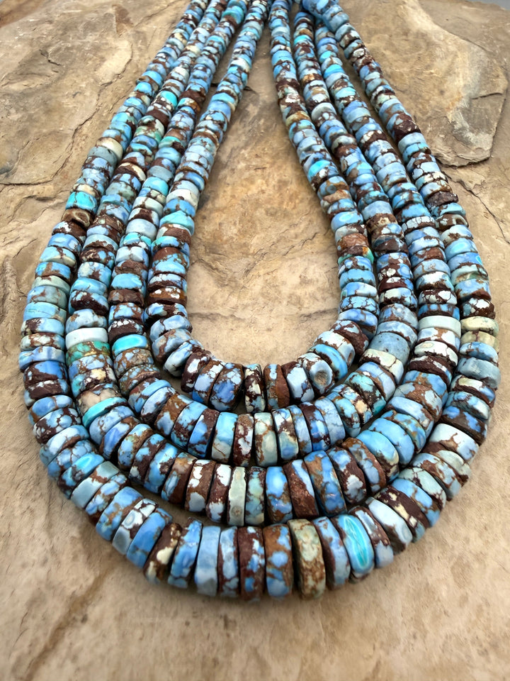 RARE AA+ Golden Hills Turquoise (Kazakhstan) Heishi Beads