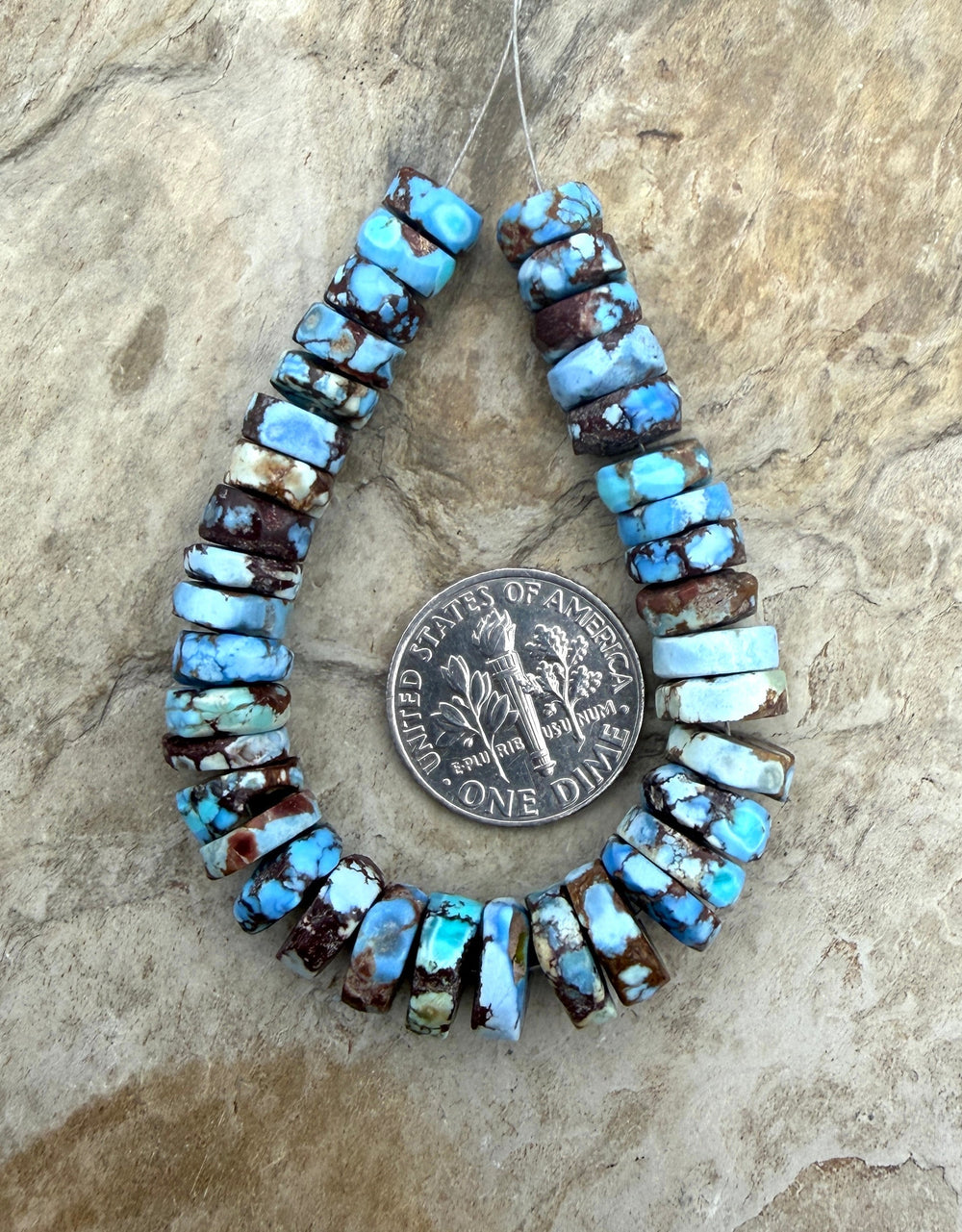 RARE AA+ Golden Hills Turquoise (Kazakhstan) Chunky Rustic