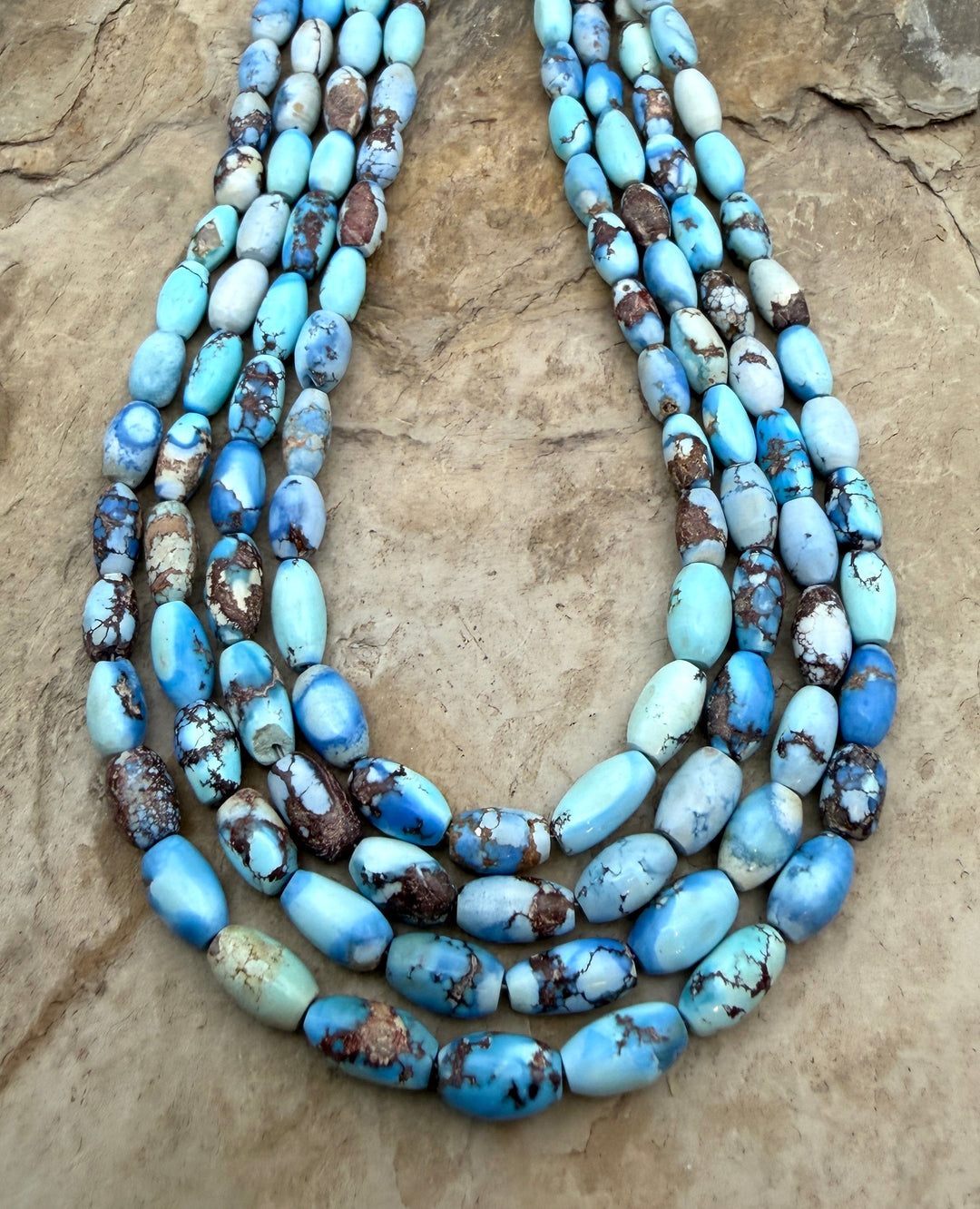 RARE AA+ Golden Hills Turquoise (Kazakhstan) Graduated Rice