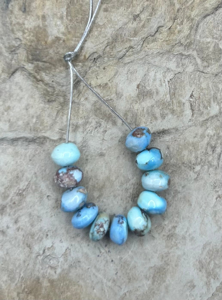 RARE AA+ Golden Hills Turquoise (Kazakhstan) Hand cut 5mm