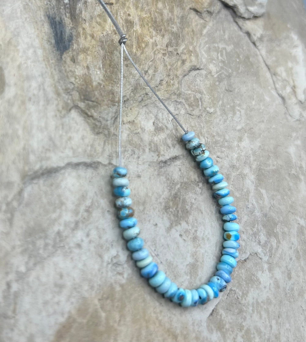 RARE AA+ Golden Hills Turquoise (Kazakhstan) Handcut 3-4mm