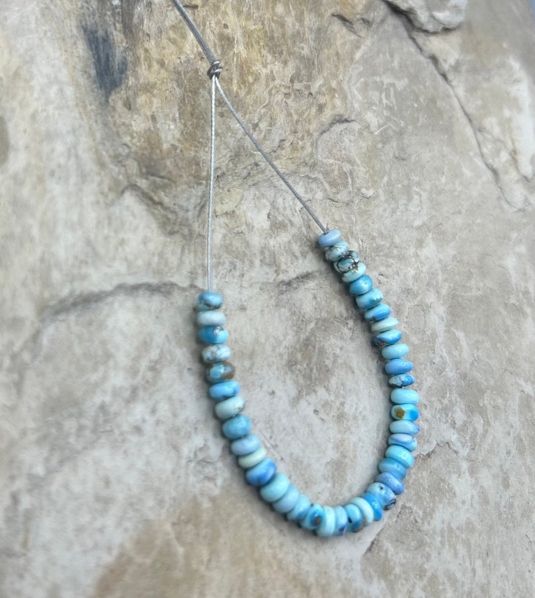 RARE AA+ Golden Hills Turquoise (Kazakhstan) Handcut 3-4mm