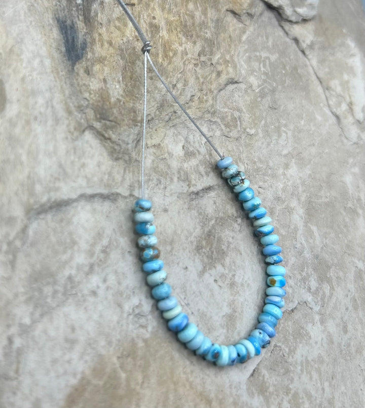 RARE AA+ Golden Hills Turquoise (Kazakhstan) Handcut 3-4mm
